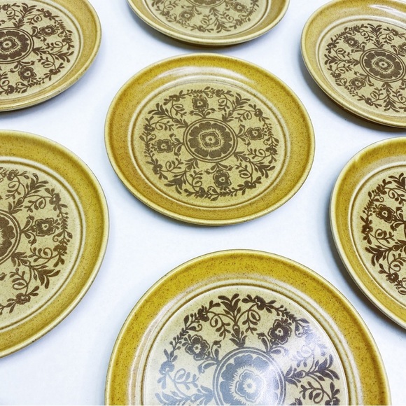 Vintage Set of 8 Homer Laughlin Small Suncrest Plates - Picture 2 of 5